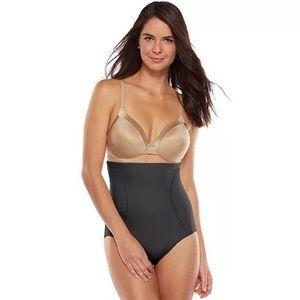 Naomi & Nicole Shapewear Wonderful Edge Brief - Black